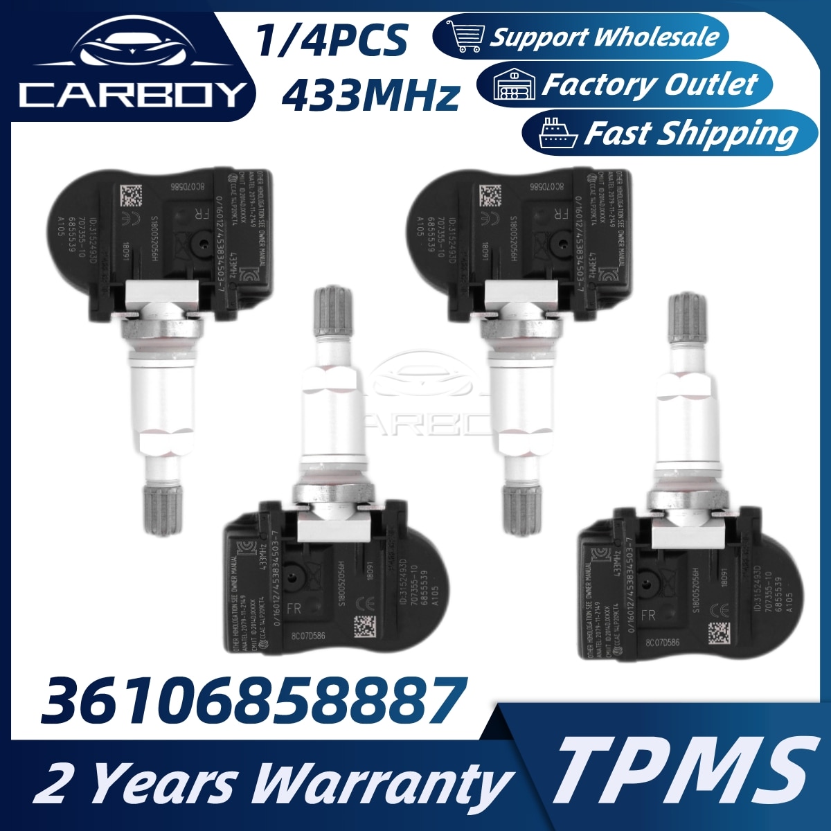 TPMS  ڵ Ÿ̾ з , BMW 1 2 3 4 ø M3 M4 ̴  ͺ ġ ī긮, 36106858887 361068588